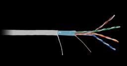 Кабель внутренний экранированный F/UTP EC-UF004-5E-PVC-GY 4 пары, Cat.5e (Класс D), 100МГц бухта 305м NetLan