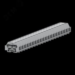 Клемма TB концевая 2-2 с бок. подключ. с защелк. ножками, розовая