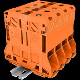 Клемма сильноточная TP 1-1 проходная Push-in, сечение 95 мм. кв., оранжевая