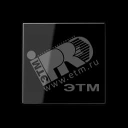 Клавиша 1-я для выключателей и кнопок без подсветки. Серия A500 Материал- дуропласт Цвет- черный