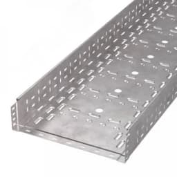 Лоток перфорированный Стандарт INOX (AISI 409) 400х100х3000 (1,0 мм) (6 м/уп)