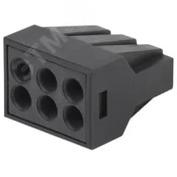 Клемма СМК с пастой серии 306, 6 отверстий, 0,5-2,5 мм2 50 NO-224-54