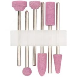 Шарошки для шлифовки изделий из стали и цветных металлов, алюминий-оксидные, мини, набор 6 шт