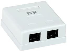 Розетка RJ-45 кат.5е 2-порта ITK CS2-1C5EU-22