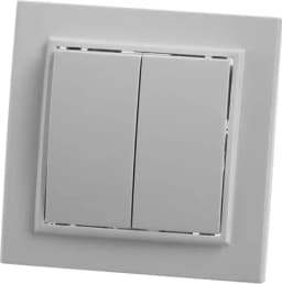 Выключатель 2клавишный STEKKER PSW10900401 220V 10А серия Эрна белый 39044