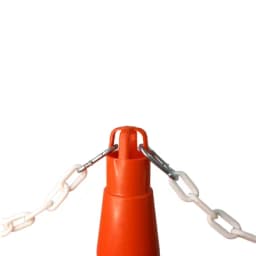 Конус дорожный - КС-3.4 - 750 мм. мягкий, 3 белые полосы , квадратное основание. (комплект 5 шт.)