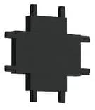 Соединитель Xобразный для треков накладных Italline Kreator IT099031 black