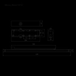 Дверной доводчик ISP 830 Slider (белый)
