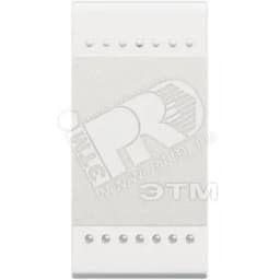 LivingLight Переключатель промежуточный с механическими клеммами 1 модуль белый