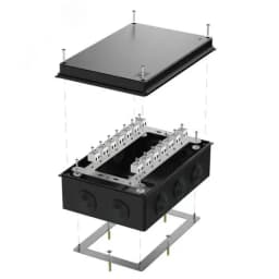 Коробка огнестойкая для о/п 40-0330-FR2.5-28 Е15-Е120 RAL9005 260х175х90 (7 шт/кор) 40-0330-9005-FR2.5-28 Промрукав
