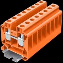 Клемма TU 1-1 винтовая сечение 16 мм. кв., оранжевая