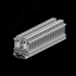 Клемма SUK 1-1 винтовая, сечение 10 мм. кв., серая