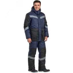 Костюм мужской утепленный Андезит цв. т.син.-черн., р. 88-92/182-188