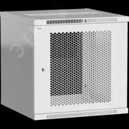 Шкаф LINEA WE 6U 600х600мм дверь перфорированная серый ITK