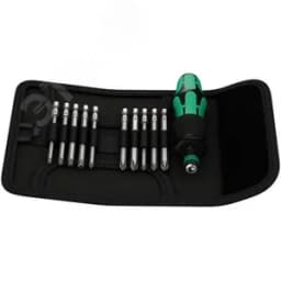 Набор бит с рукояткой-битодержателем и патроном Rapidaptor 11 предметов. Набор Kraftform Kompakt 41 WERA