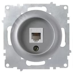 Розетка компьютерная 1xRJ45 кат.5e, цвет серый (серия Florence) 2172839 ССТ
