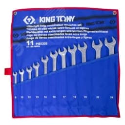 Набор комбинированных удлиненных ключей, 8-24 мм, чехол из теторона, 11 предметов