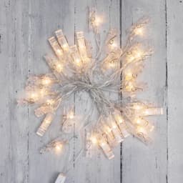 Гирлянда светодиодная Прищепки 30 LED 5 м теплый белый цвет свечения NEONNIGHT 303032