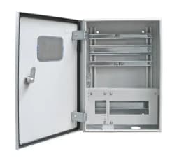 Корпус Щит учета со стеклом навесной-1х3+1х6-СЭ1-IP54-У1-013-Узола