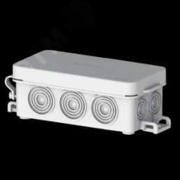 Коробка распаячная ОУ 106х45х34мм (81х38х30 - внутренний размер) уст.лапки 10 мем бр.вводов полип.серая IP54