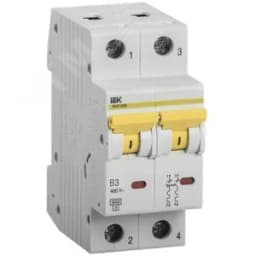 Выключатель автоматический ВА47-60M 2Р 3А 6кА B