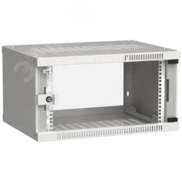 Шкаф LINEA WE 6U 600x450мм дверь стекло серый ITK