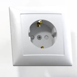 СЕЛЕНА Розетка скрытой установки одноместная с заземляющим контактом, защитной шторкой РС 16-400,белый