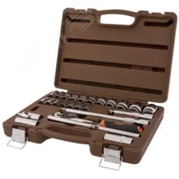 Набор головок торцевых с аксессуарами 1/2"DR, 8-32 мм, 25 предметов