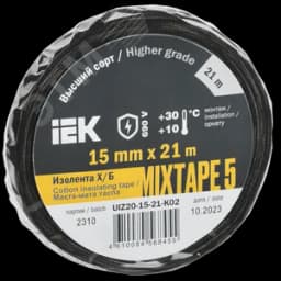 MIXTAPE 5 Изолента Х/Б 15мм 21м IEK