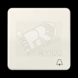 Клавиша с символом звонок слоновая кость