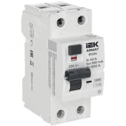 ARMAT Выключатель дифференциального тока R10N 2P 40А 100мА тип B IEK