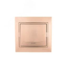 Мира Выключатель светло-кричневый перламутр