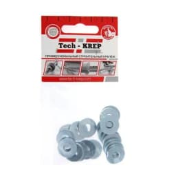 Шайба кузовная М6 DIN 9021 цинк. (пакет) (уп.20шт) Tech-Krep/Zitar 103037