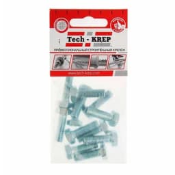 Болт с шестигранной головкой М8х25 DIN 933 класс прочн. 8.8 оцинк. (пакет) (уп.12шт) Tech-Krep/Zitar 102968