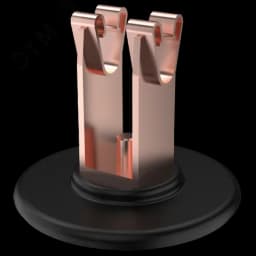 Держатель проводника круглого 8-10мм для кровли основание клей медь IEK