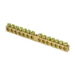 Шина PEN "ноль-земля" (6х9мм) 14 отверстий латунь крепеж по центру розничный стикер EKF PROxima