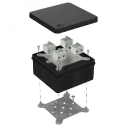 Коробка огнестойкая для о/п 40-0210-FR6.0-6 Е15-Е120 RAL9005 80х80х40