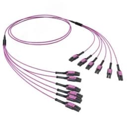 Сборка оптическая разветвительная 12ОВ 50/125 OM4. 6хLC Dupleх Uniboot/6хLC Dupleх Uniboot. 10м DKC