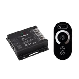 Диммер Arlight ARLOVALDIM Black 1224V 3x10A ПДУ Овал RF RJ45 IP20 Металл 027156