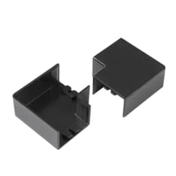 Поворот на 90 градусов 16х16 черный (4 шт/комп) Промрукав