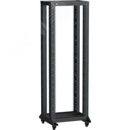 Стойка двухрамная на роликах LINEA F 47U 600х600мм черная ITK