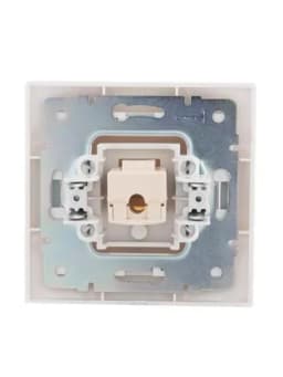 Розетка компьютерная 1-м СП Mira RJ45 бел./сер. LEZARD 701-0215-139