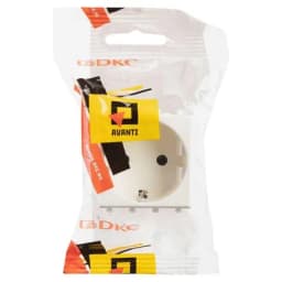 Розетка 1-м 2мод. Avanti «Белое облако» 16А IP20 2P+E защ. шторки бел. DKC 4400002