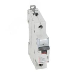 Автоматический выключатель DX? 6000 - 10 кА - тип характеристики C - 1П - 230/400 В~ - 20 А - 1 модуль