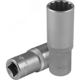 Головка торцевая глубокая 12-гранная 1/2"DR, 21 мм Jonnesway