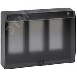 Connect Рамка на 3 S-модуля с крышкой к монт.коробке SBM250, Сима Про, графит Simon