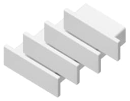 Заглушка для накладного алюминиевого профиля GP1700 комплект 4шт Ambrella Light GP8300