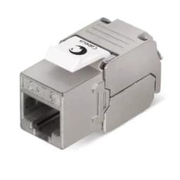 Проходной адаптер Cabeus KJ-RJ45-Cat.6-SH-180-Toolless (RJ45-DIDC, CAT.6, FTP, Keystone Jack) (7966c)