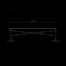 Опорная конструкция для установки оборудования TECHNORAPTOR FOOT 1000х2000 тип 1 HD