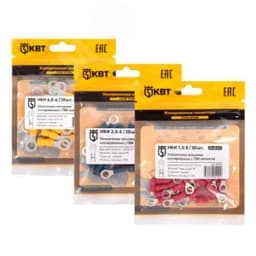 Наконечник кабельный кольцевой изолированный НКИ 6.0–6 (20 шт)